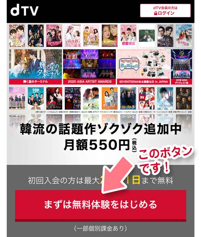 dTV申し込み方法