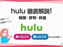 hulu特徴評判料金まとめ説明